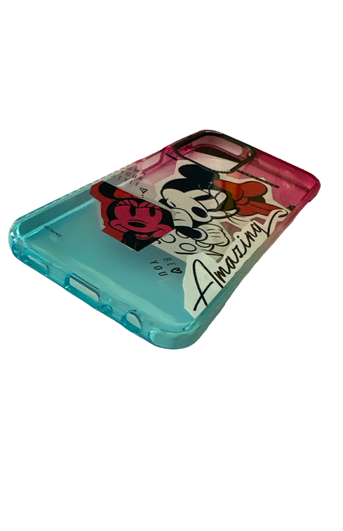 Carcasa Para Samsung A04S Mickey Y Minnie Disney Amarillo-1