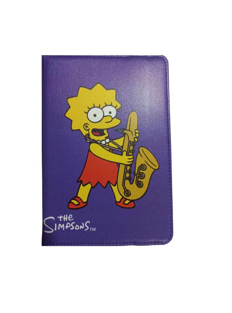 Funda Universal Para Tablet 7 8 Pulgadas Los Simpsons Lisa Lila