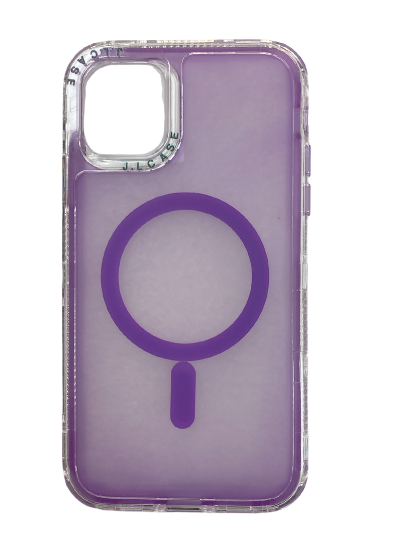 Carcasa Antigolpe 360 Para IPhone 11 Magsafe Lila-0