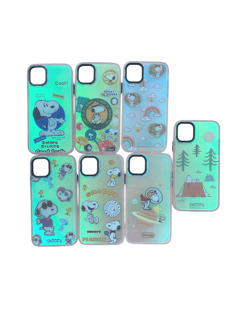 Carcasa Anti Golpes Para iPhone 11 Tematica Snoopy Diseños-1