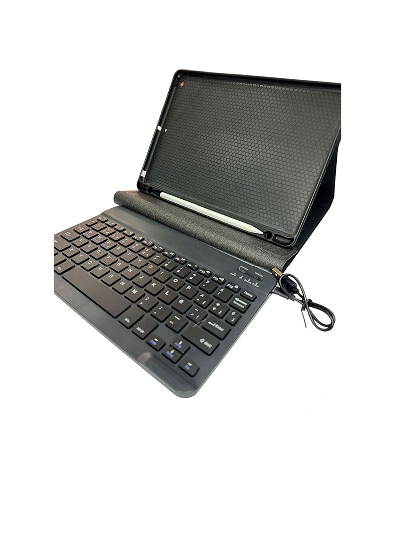 Funda Con Teclado Español Para iPad Air 6 M2 2024-0