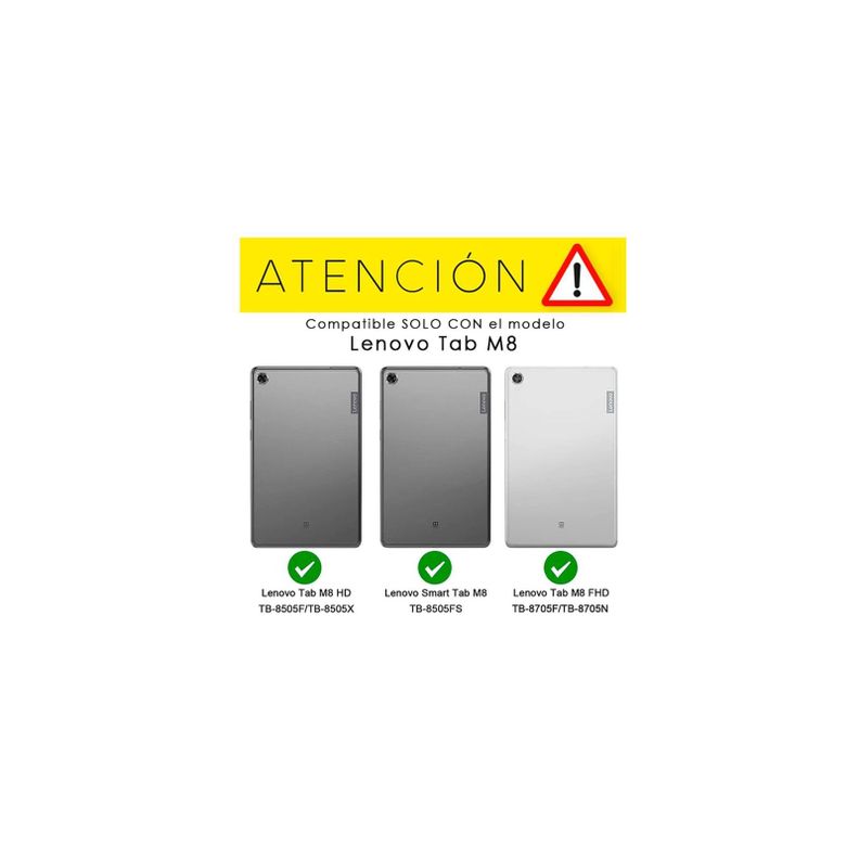Funda Para Tablet Lenovo M8 HD M8 FDH 8705 8505 Rojo-2