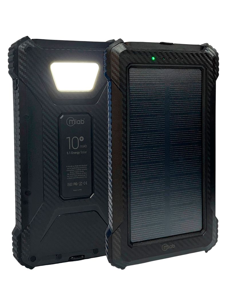 Bateria Externa Cargador Portátil Powerbank 10.000Mah Solar-0