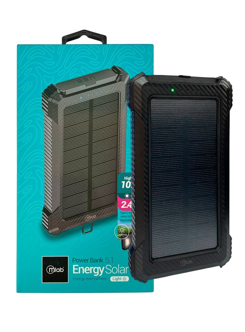 Bateria Externa Cargador Portátil Powerbank 10.000Mah Solar-2