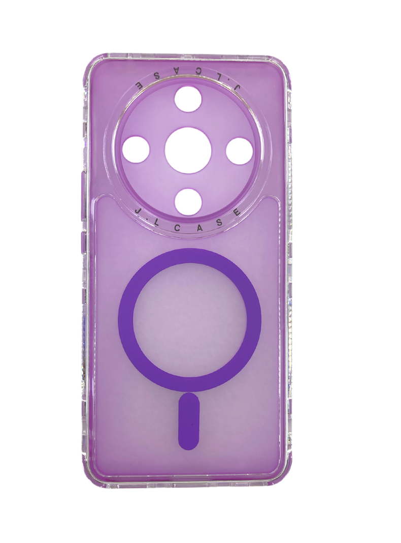 Carcasa Antigolpe 360 Para Honor Magic 6 lite Magsafe Lila-0