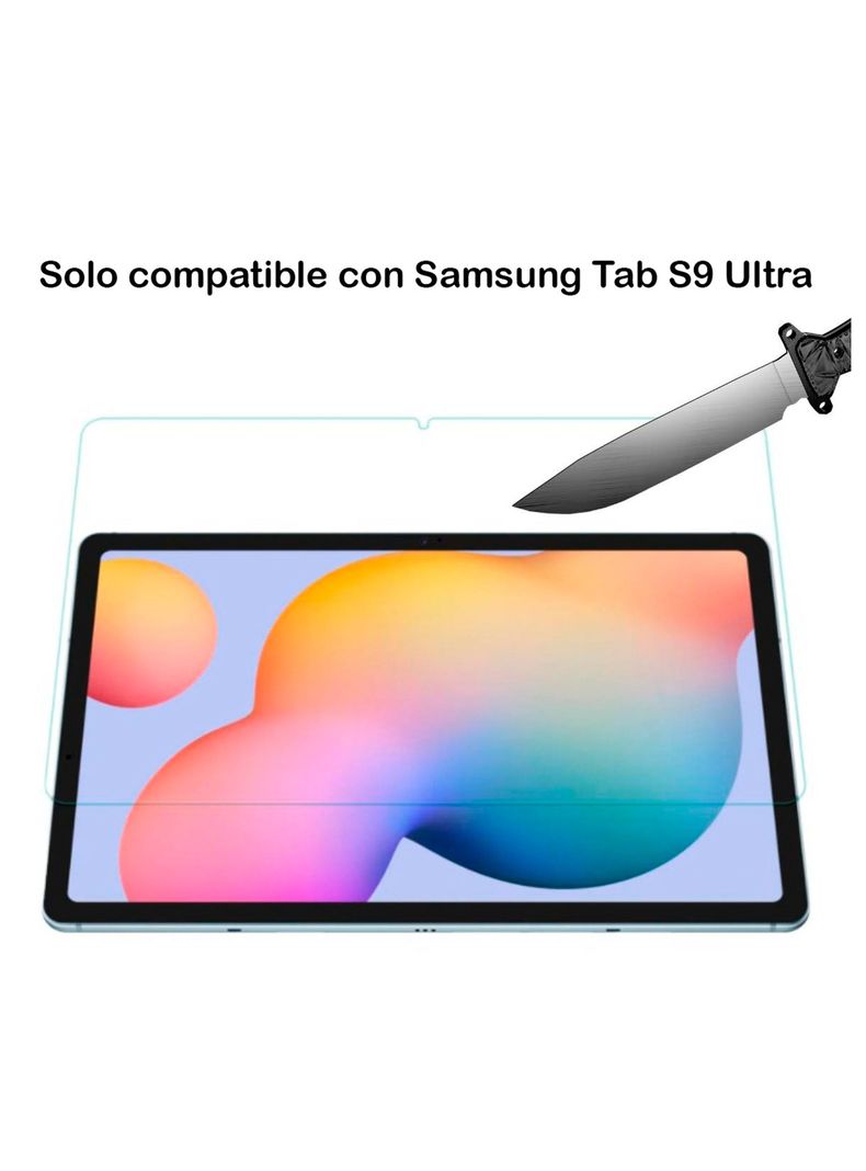 Lamina  De Vidrio Para Tablet Samsung Galaxy S9 Ultra Clear-1