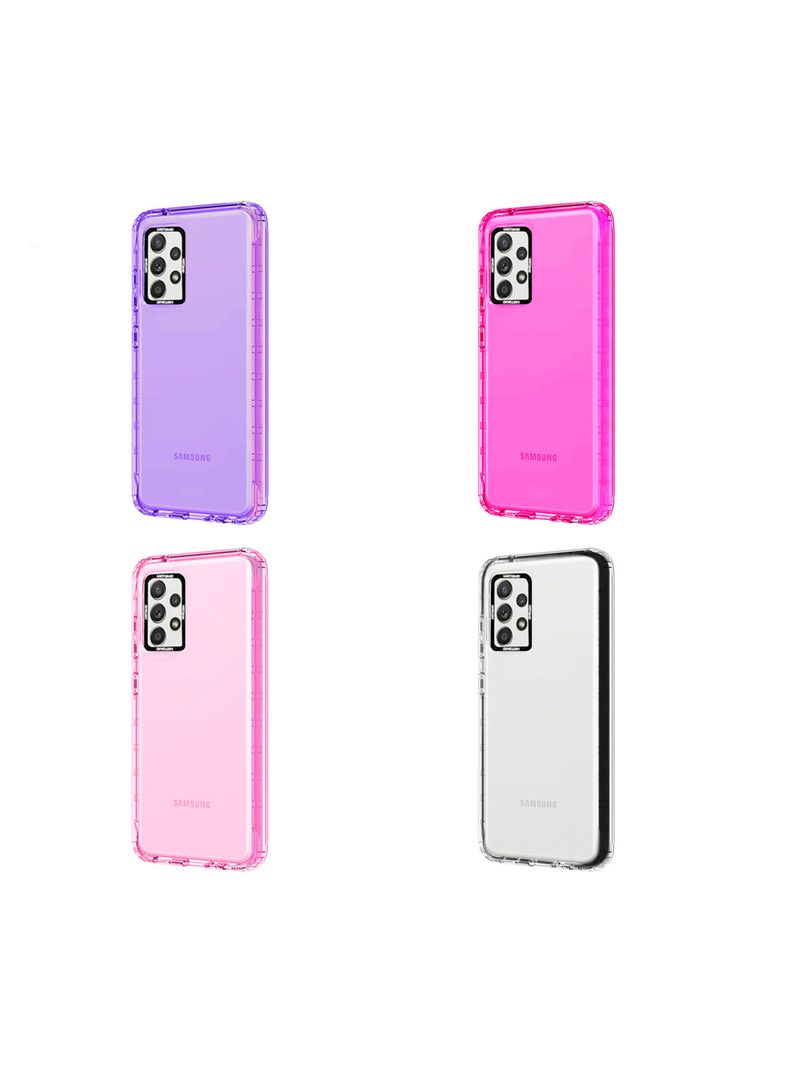Carcasa Para Samsung A33 Reforzado Fluor Fucsia-1