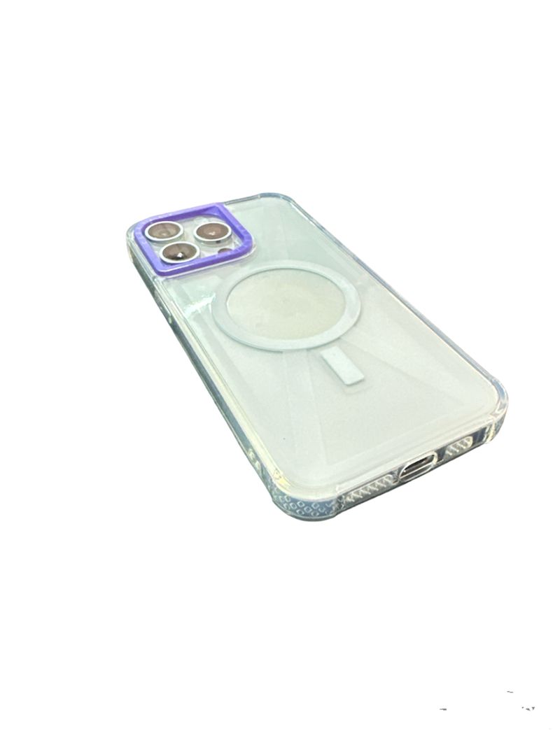 Carcasa Tipo Magsafe Casefity Para iPhone 11 Borde Lila-2