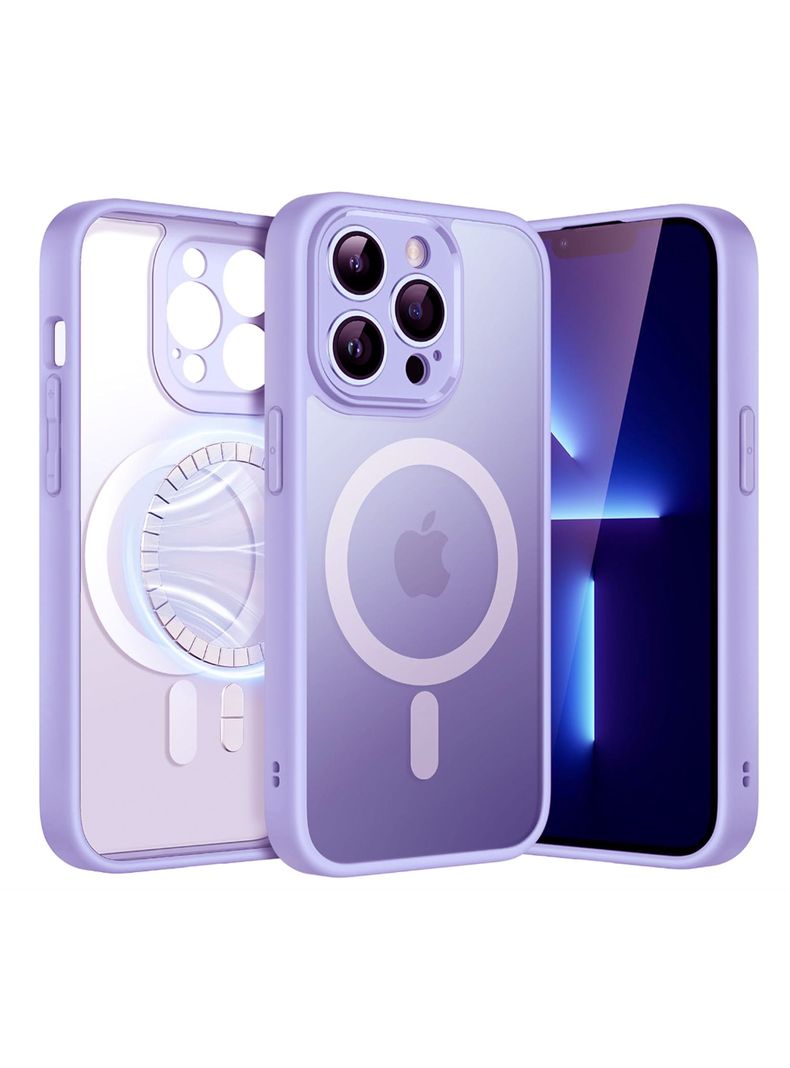 Carcasa Para iPhone 14 Pro Max Mate Magsafe Lila-0