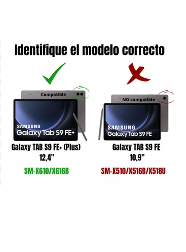 Funda Antigolples GomaEva Niños Para Galaxy Tab S9 Fe Plus-4
