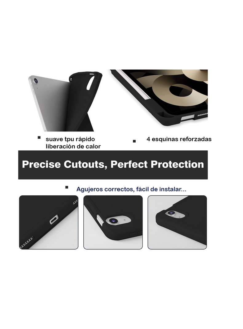 Carcasa Funda Smart Cover Con Ranura Para iPad Air 6 M2 2024 Celeste-1