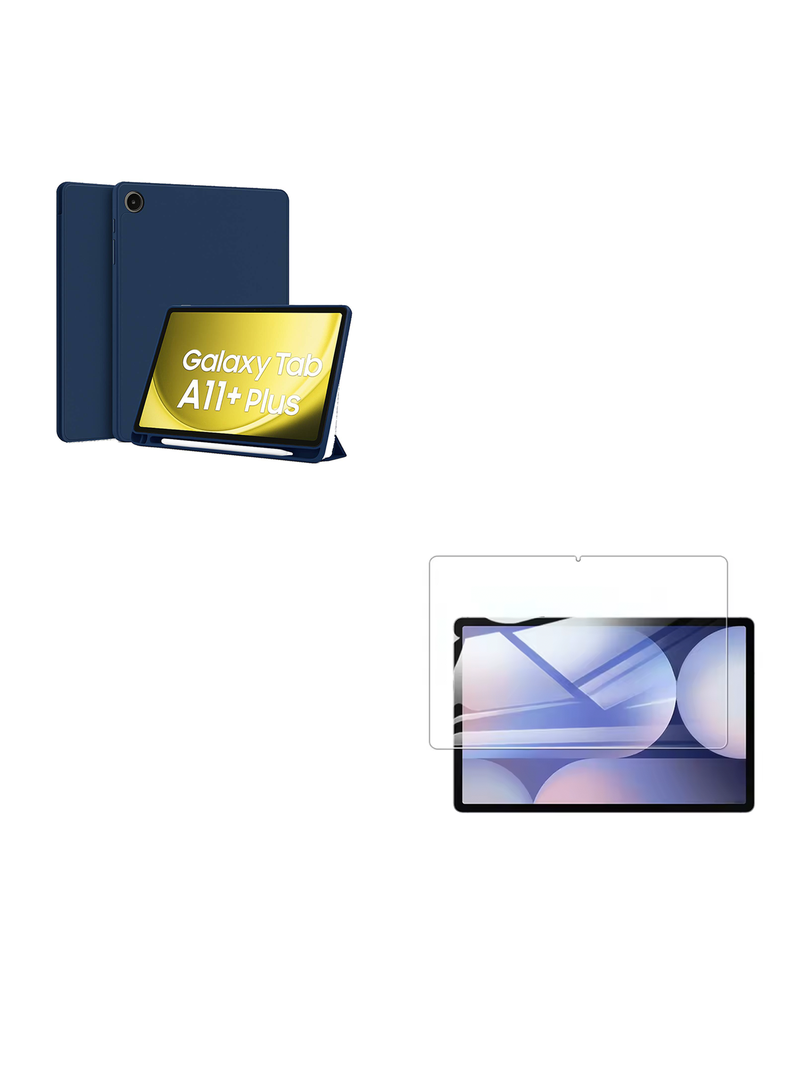Funda Smart Cover Para Tablet Samsung A11 Plus Con Lamina