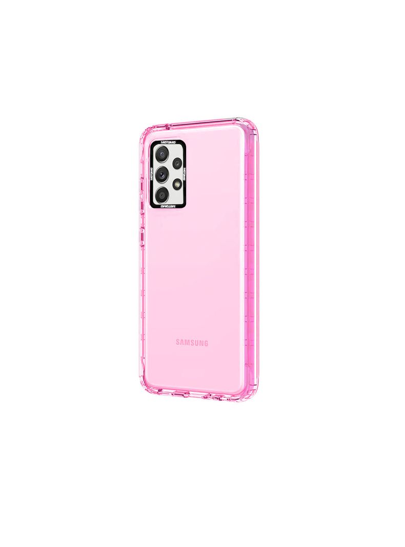 Carcasa Compatible Con Samsung A22 5G Reforzado Fluor Rosado