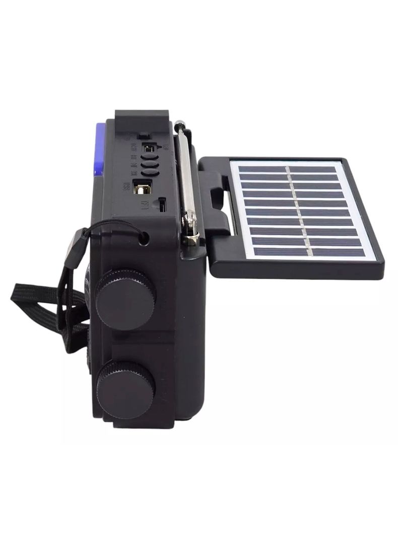 Radio Portatil Am Fm Con Linterna Carga Solar Tecnolab TL653-1