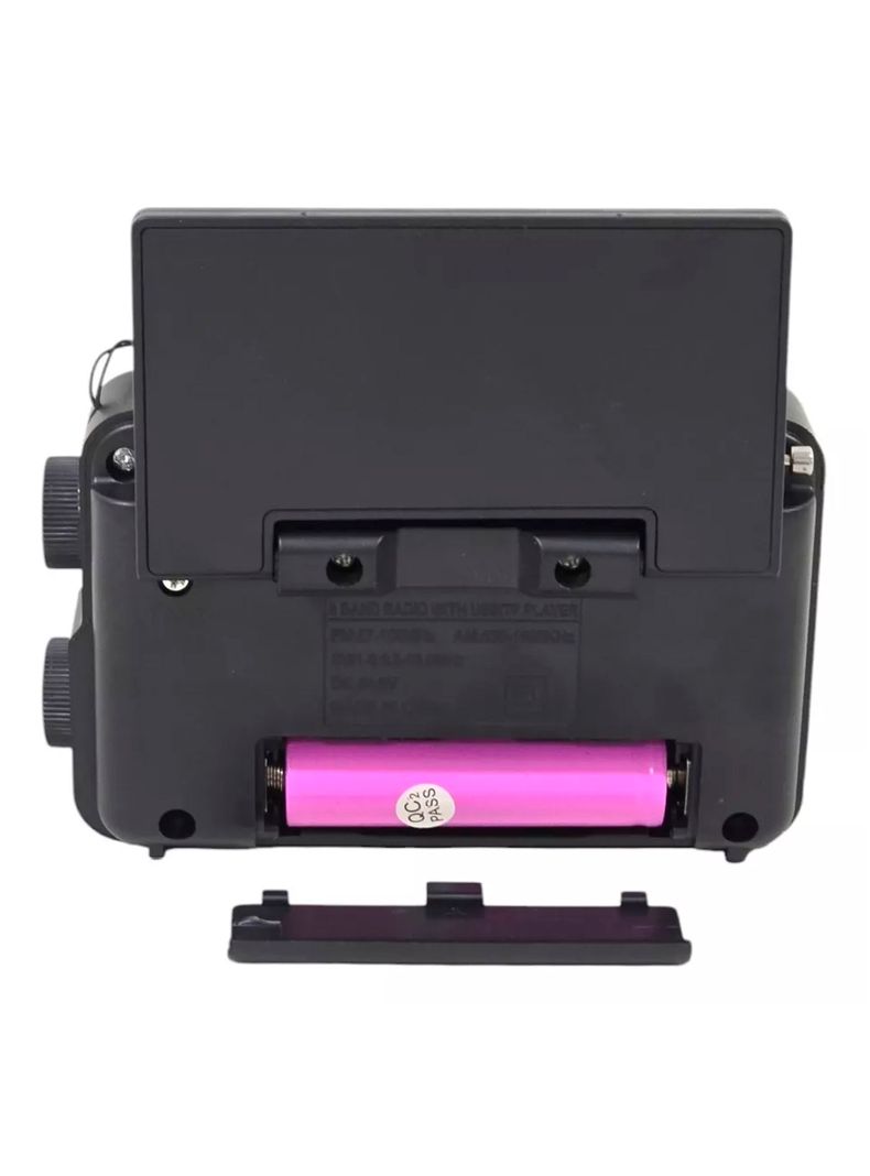 Radio Portatil Am Fm Con Linterna Carga Solar Tecnolab TL653-3