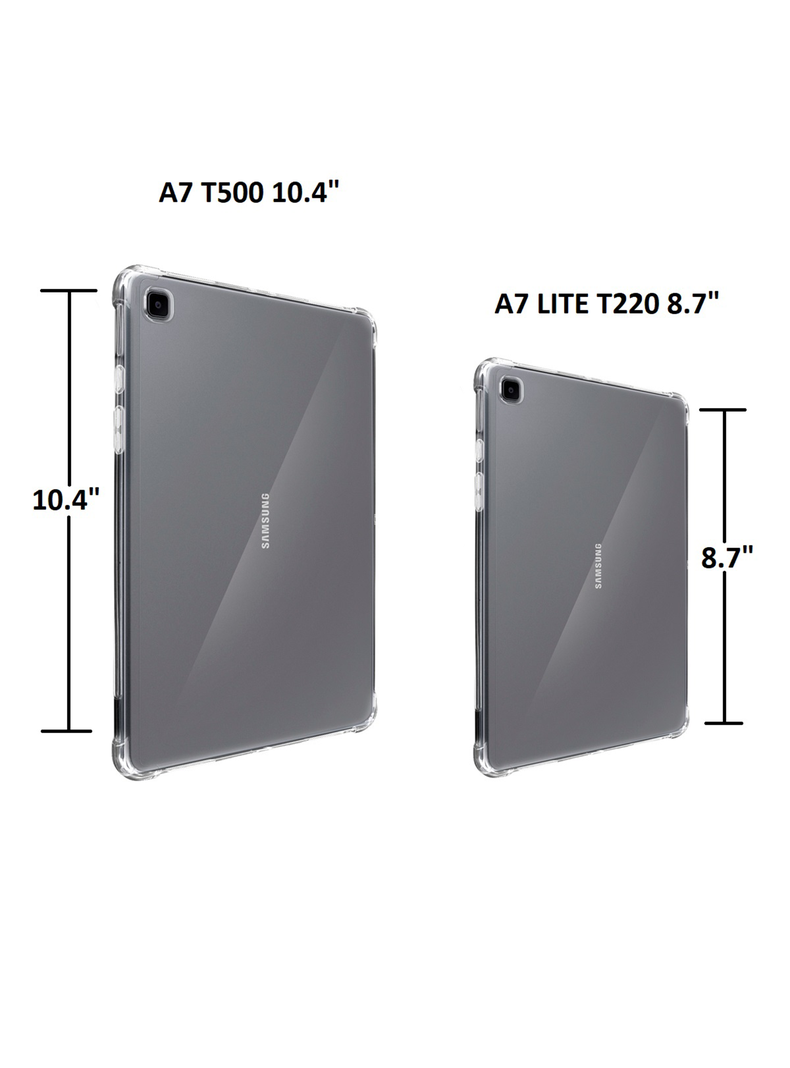 Funda + Lamina Para Tablet Samsung A7 T500 Transparente-4