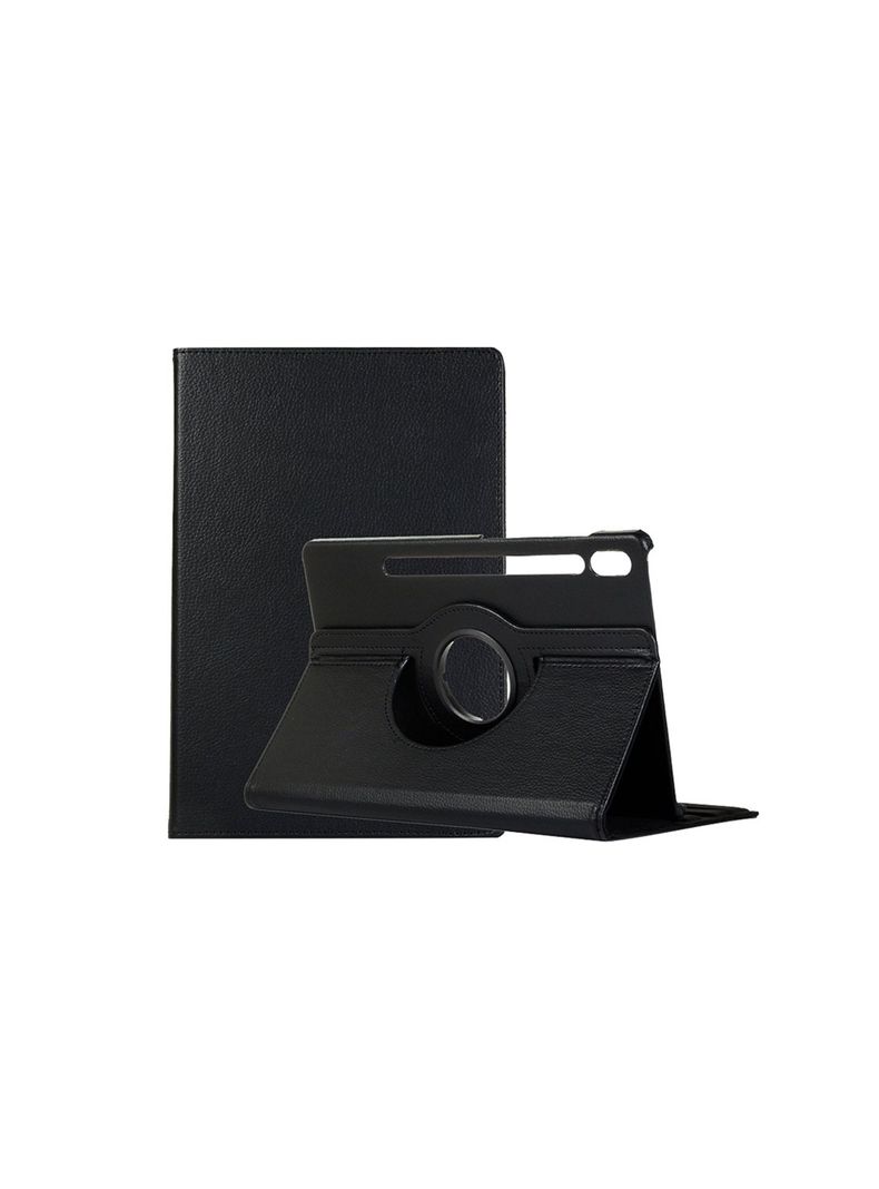 Funda Giratoria Para Samsung S9 Fe Plus Lamina Vidrio Negro-3