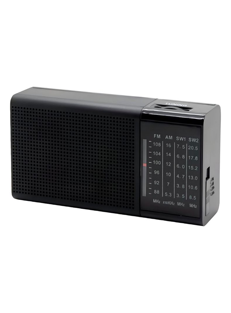 Radio Portatil Am/Fm 3W Con Entrada Audifonos Tecnolab TL633 Negro