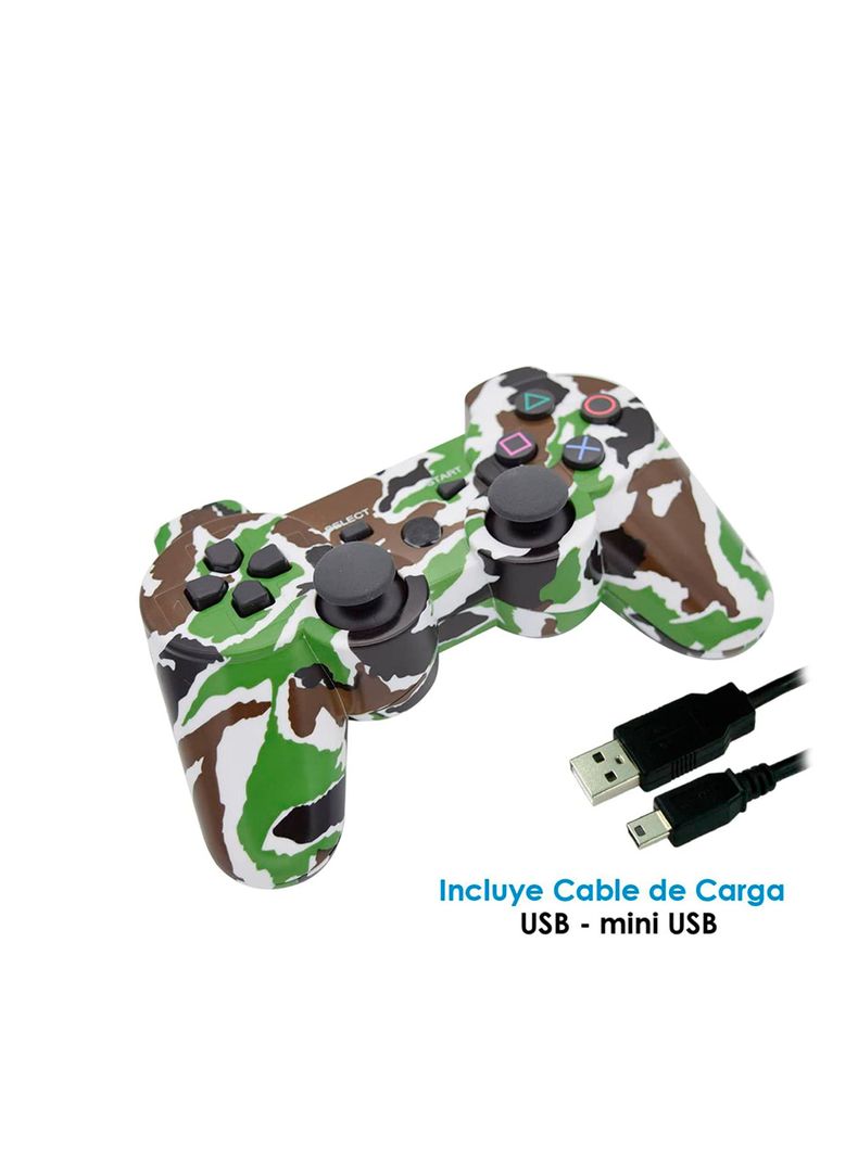 Control Joystick Compatible Play 3 Bluetooth Mimetizado-1