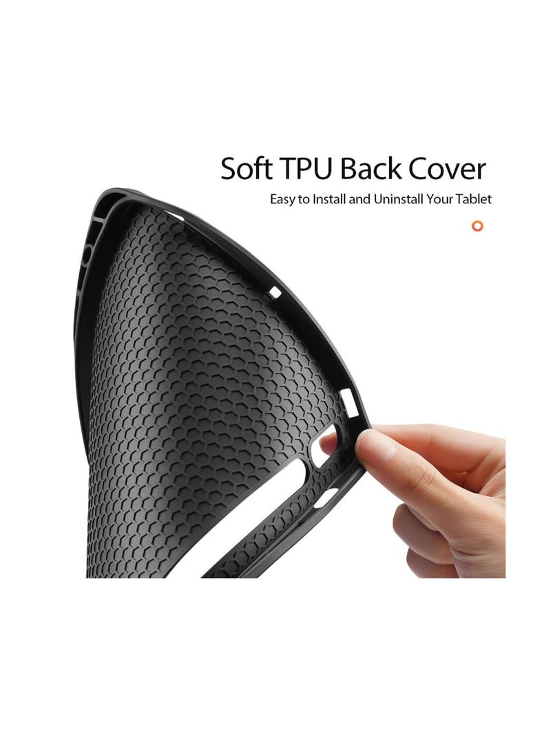 Funda Smart Cover Para Tablet Samsung S9 Fe + Plus Celeste-3