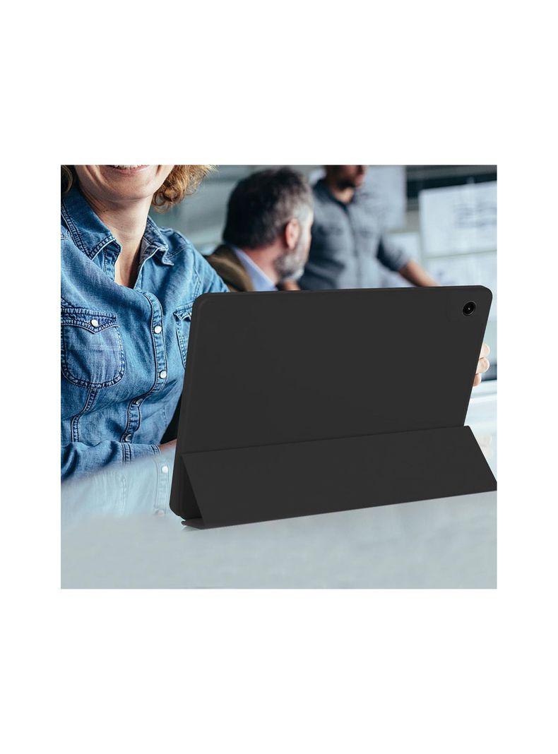 Funda Smart Cover Para Tablet Samsung S9 Fe + Plus Celeste-4