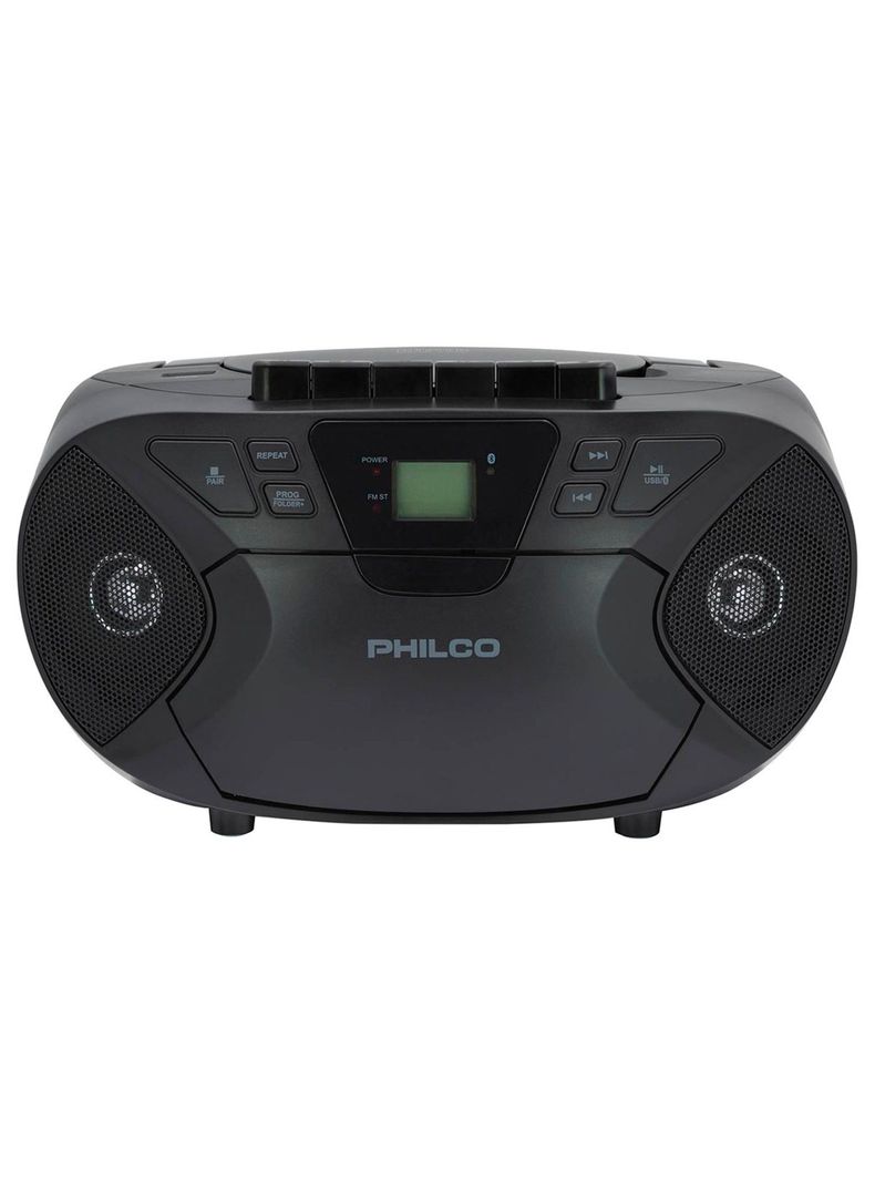 Radio Reproductor Portatil Boombox Cassette Bluetooth CD MP3-0
