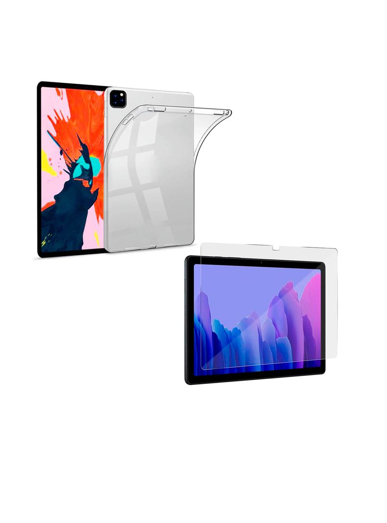 Carcasa + Lamina Para iPad 11 / iPad 11 Pro M1 Transparente Blanco