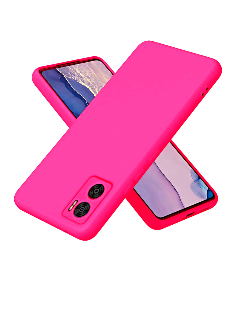 Carcasa Para Motorola Moto E22 / E22I Goma Fucsia-0