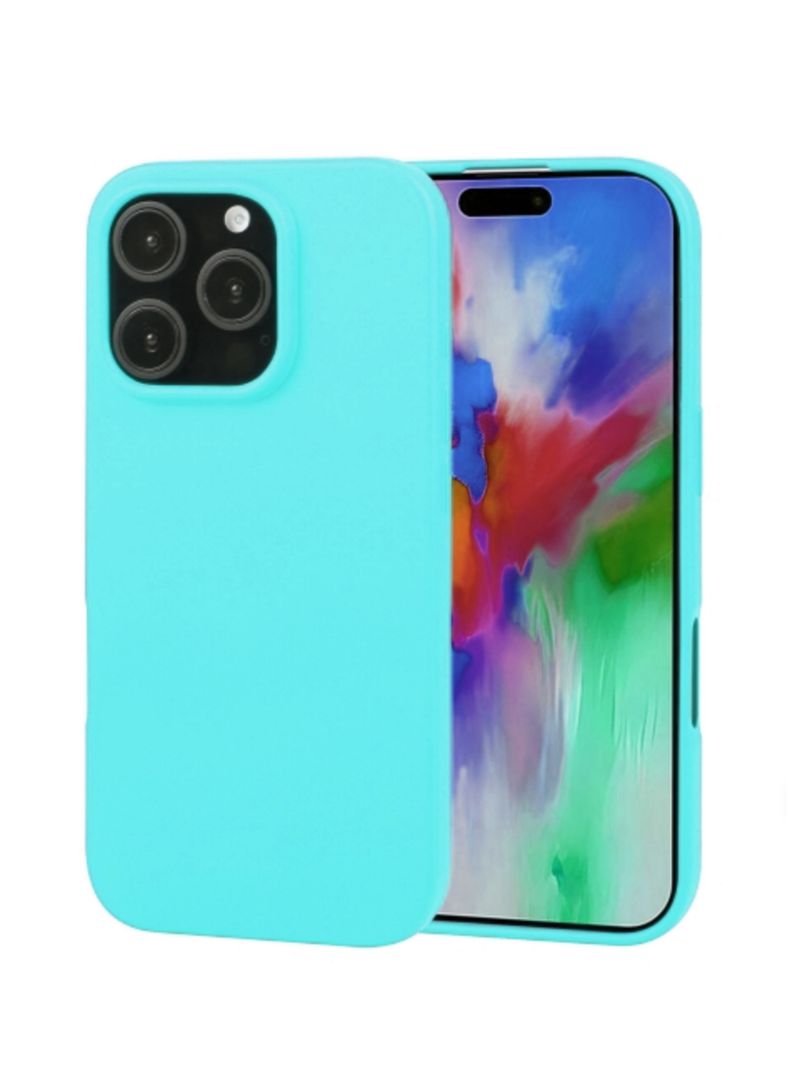 Carcasa Para iPhone 16 Pro Max Goma Turquesa-2