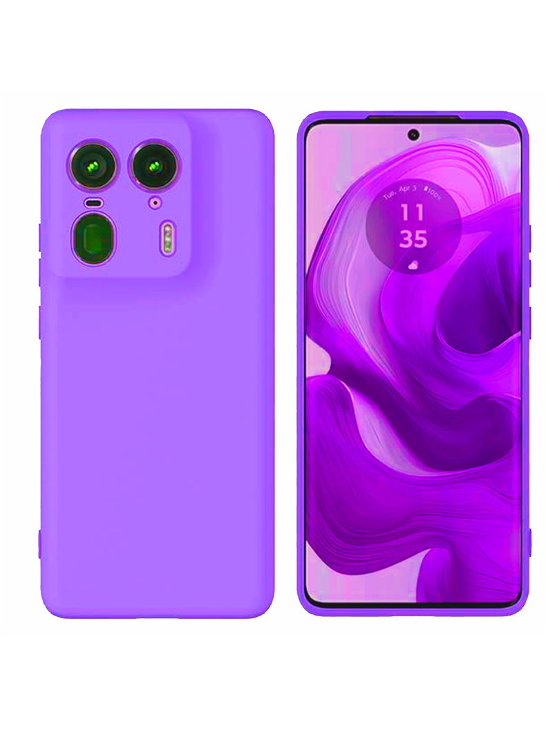 Carcasa Funda Para Motorola Edge 50 Ultra Goma Morado-0