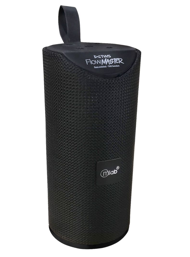 Parlante Bluetooth Portatil Flow Master TWS Mlab Negro-0