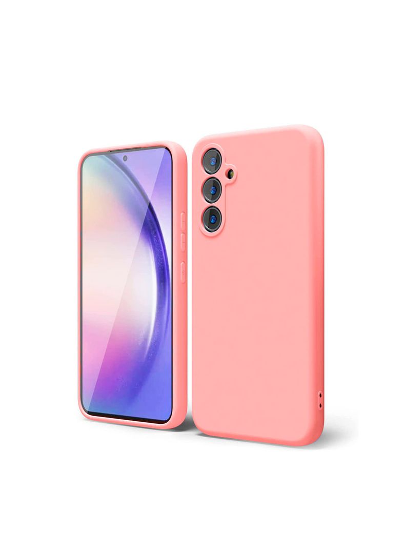 Carcasa Para Samsung A55 Goma Rosado-0