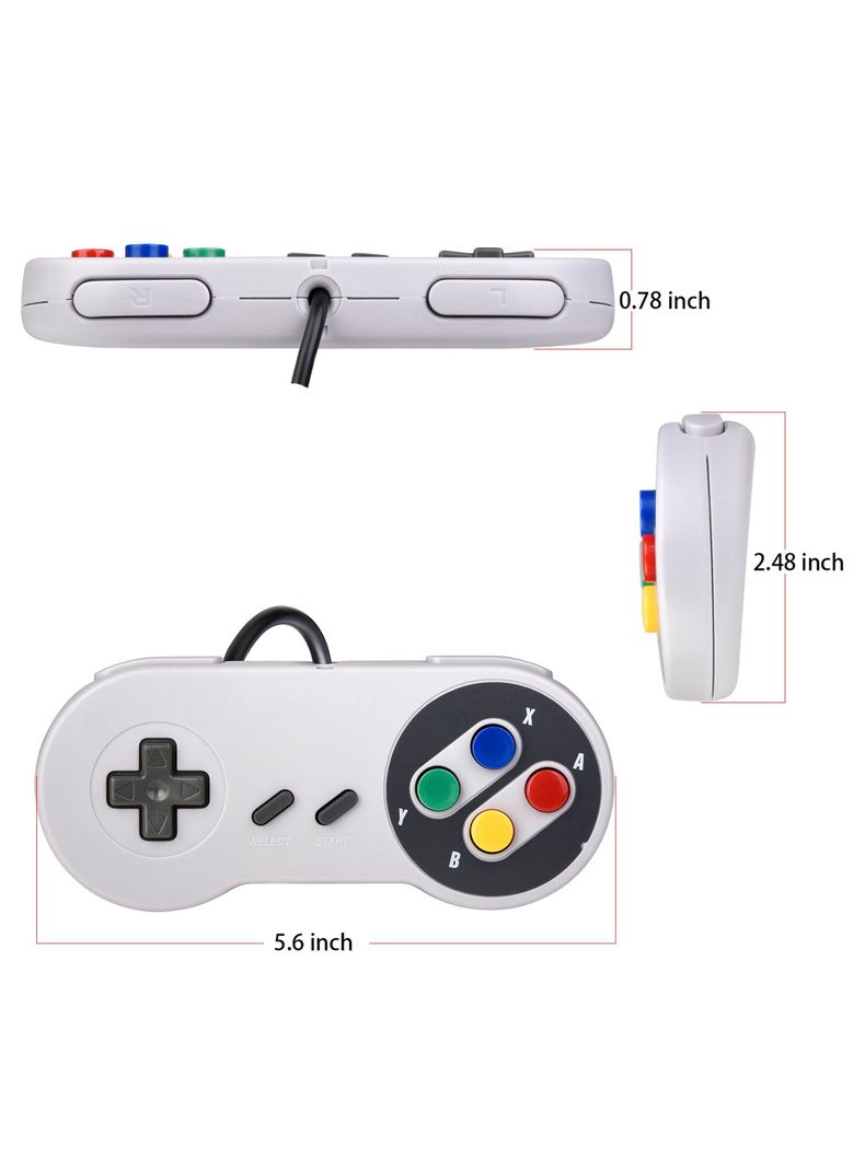 Joystick Para PC Cable USB Diseño Clasico Dblue DBC1009 Gris-1