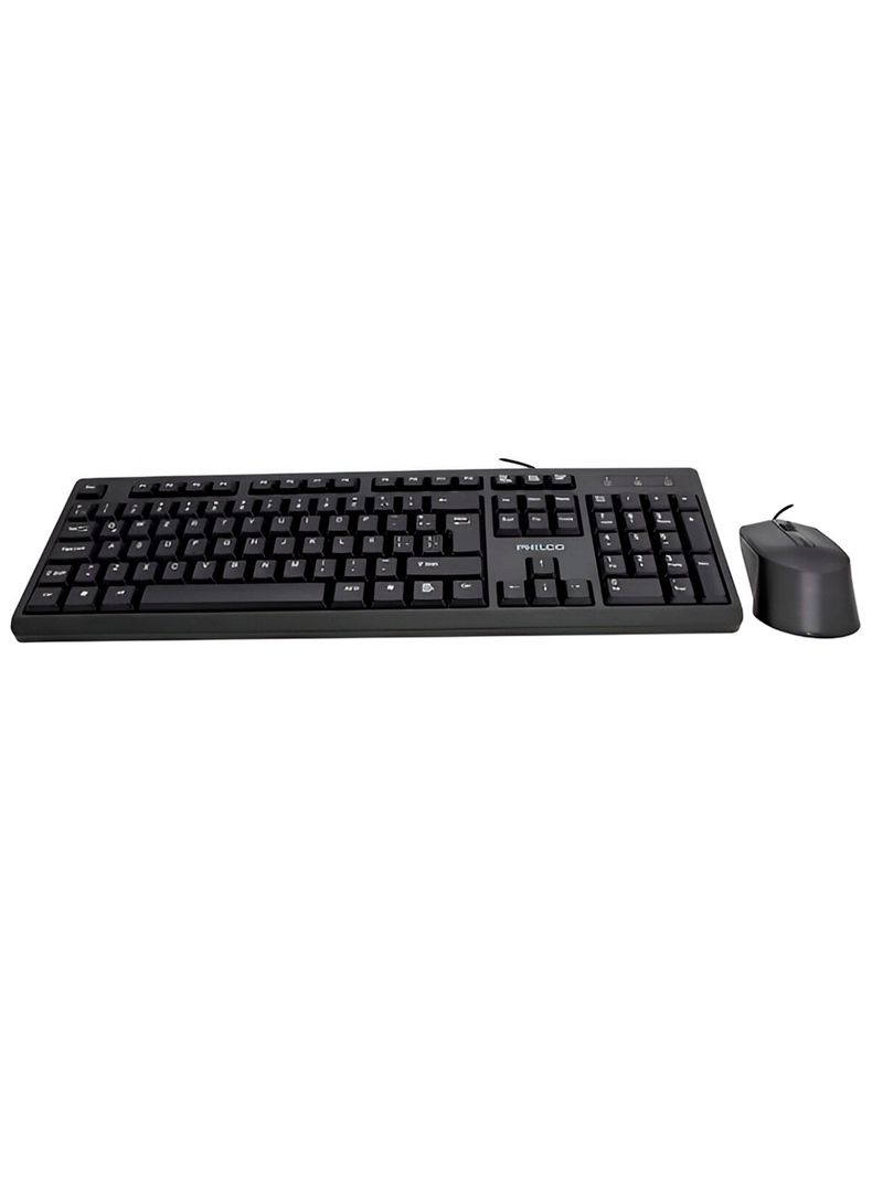 Combo Teclado Mouse Español Con Cable USB Philco 29PPRKIT34-1