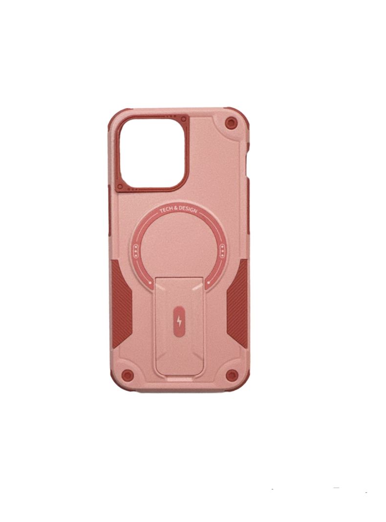 Carcasa Tipo Armor Magsafe Para iPhone 13 14 Rosado-0