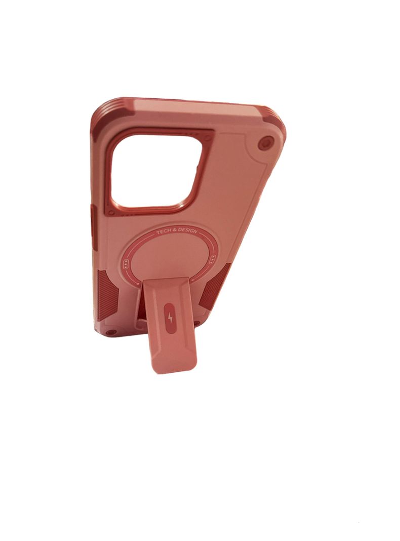 Carcasa Tipo Armor Magsafe Para iPhone 13 14 Rosado-2