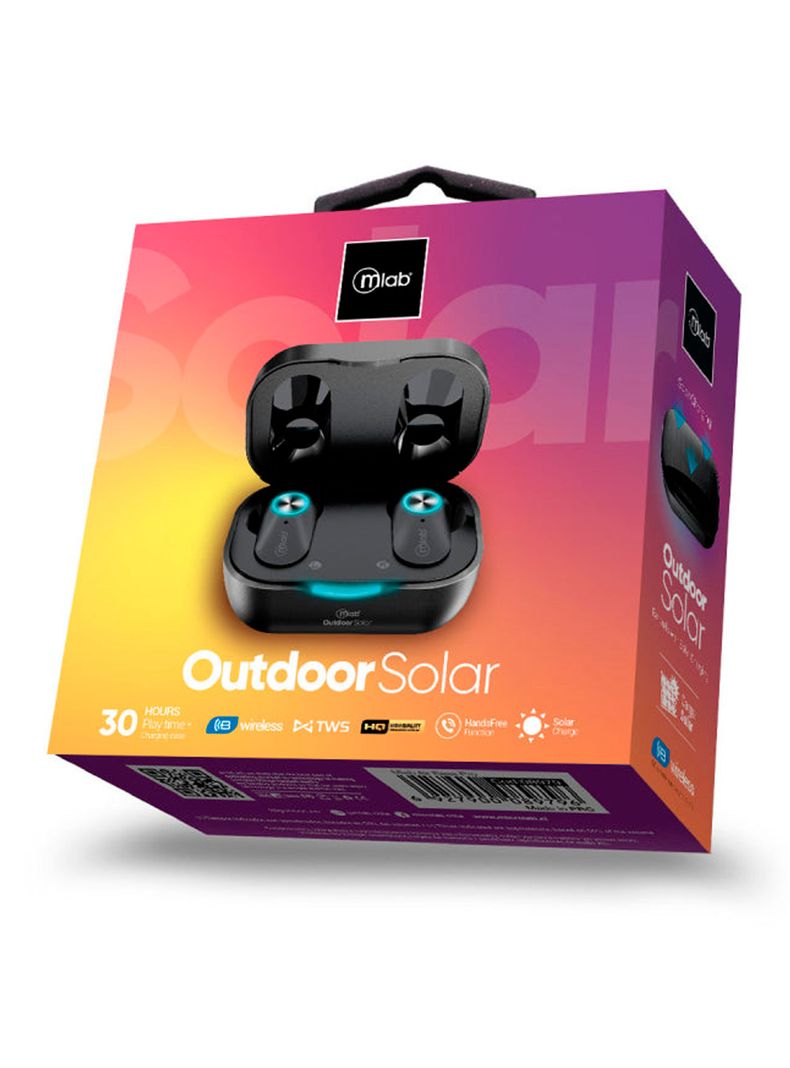 Audifono Inalambrico Bluetooth Con Carga Solar Outdoor 09359-3