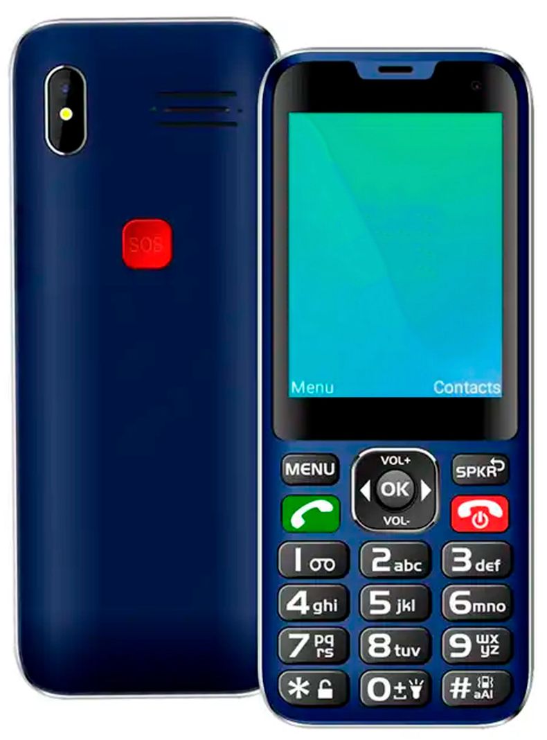 Telefono Celular Adulto Mayor 4G 2.8" Color Tecnolab Azul-0