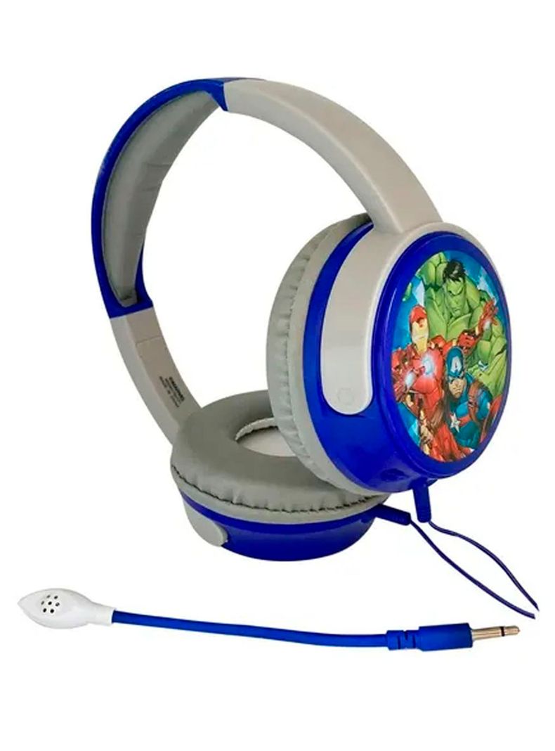 Audiófonos Con Cable Temático Avengers Micrófono Desmontable-0