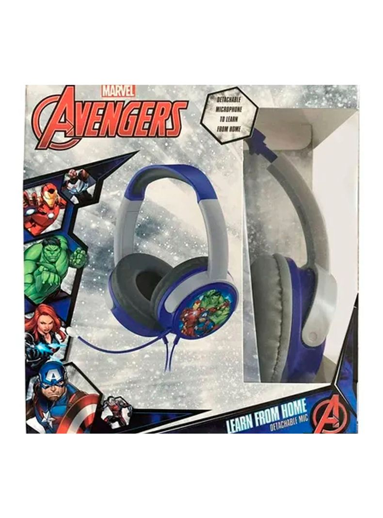 Audiófonos Con Cable Temático Avengers Micrófono Desmontable-2
