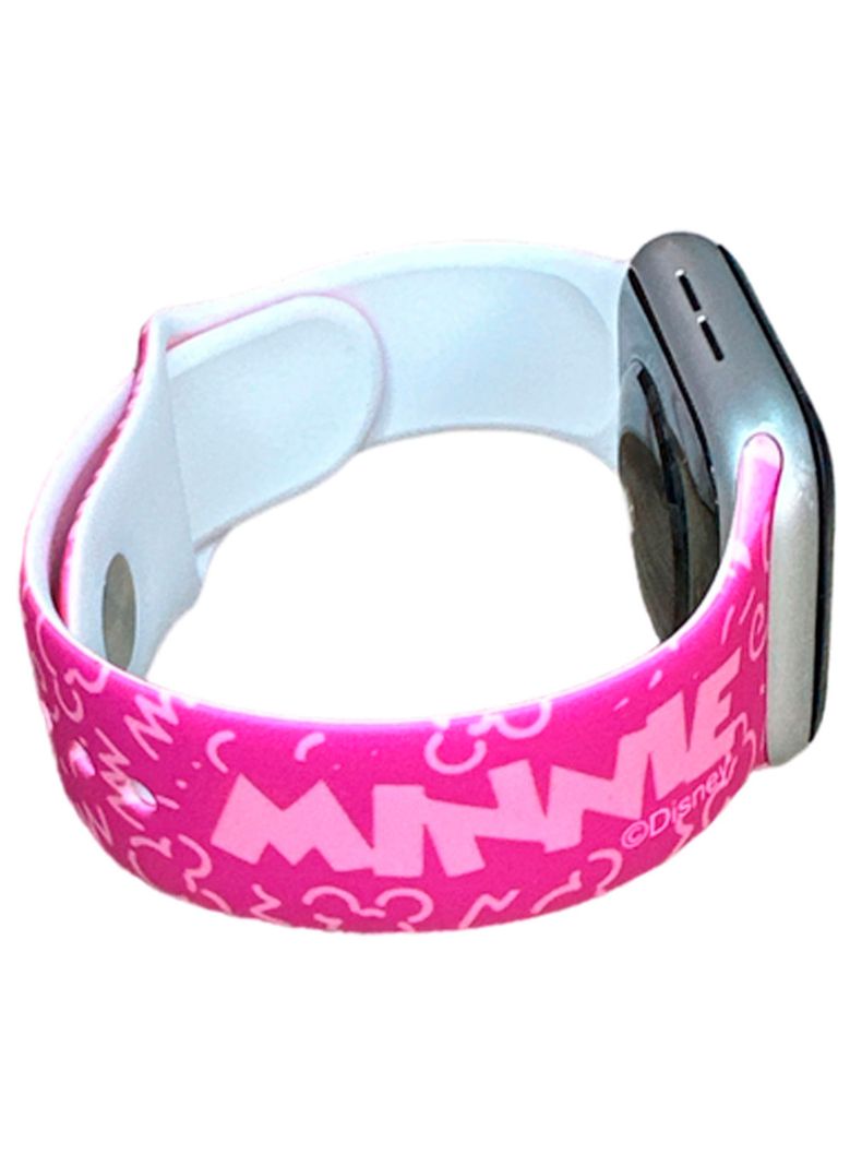 Correa Compatible Con Apple Watch 42mm 45mm 49mm Disney Fucsia-2