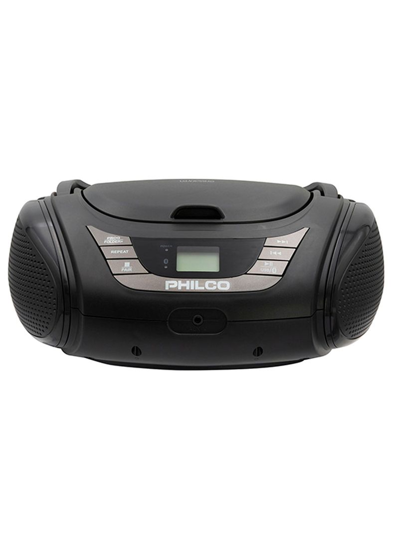 Radio Reproductor Portatil Boombox Bluetooth CD MP3 Negro-1