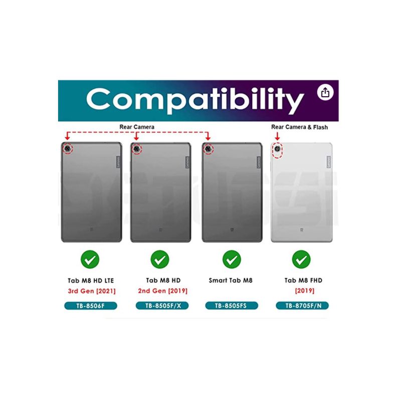 Funda Para Tablet Lenovo M8 HD M8 FDH 80705 8505 Rosado-1