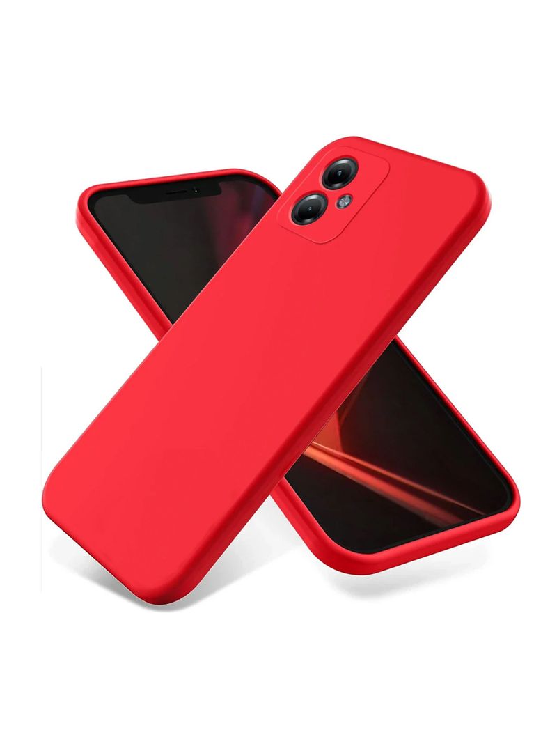 Carcasa Para Motorola G54 Goma Rojo-0