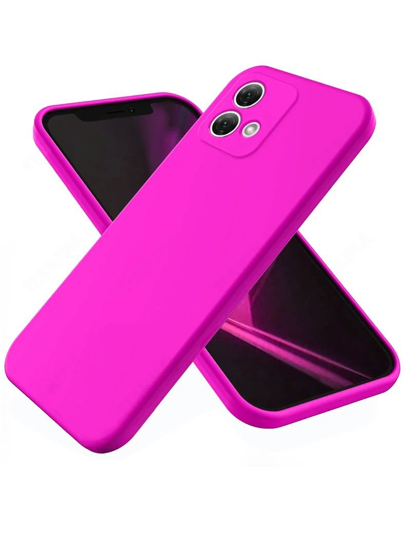 Carcasa Funda Para Motorola G84 Goma Fucsia