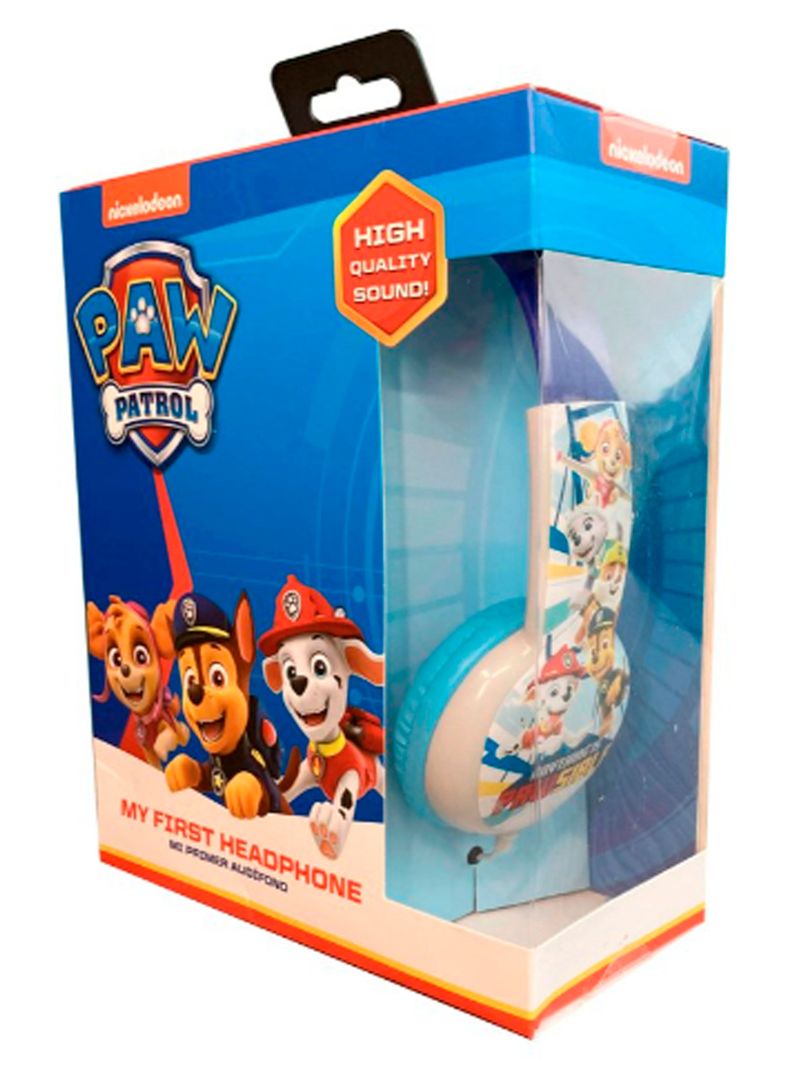 Audifonos Con Cable Diseño Paw Patrol Conexión 3.5mm Blanco-2