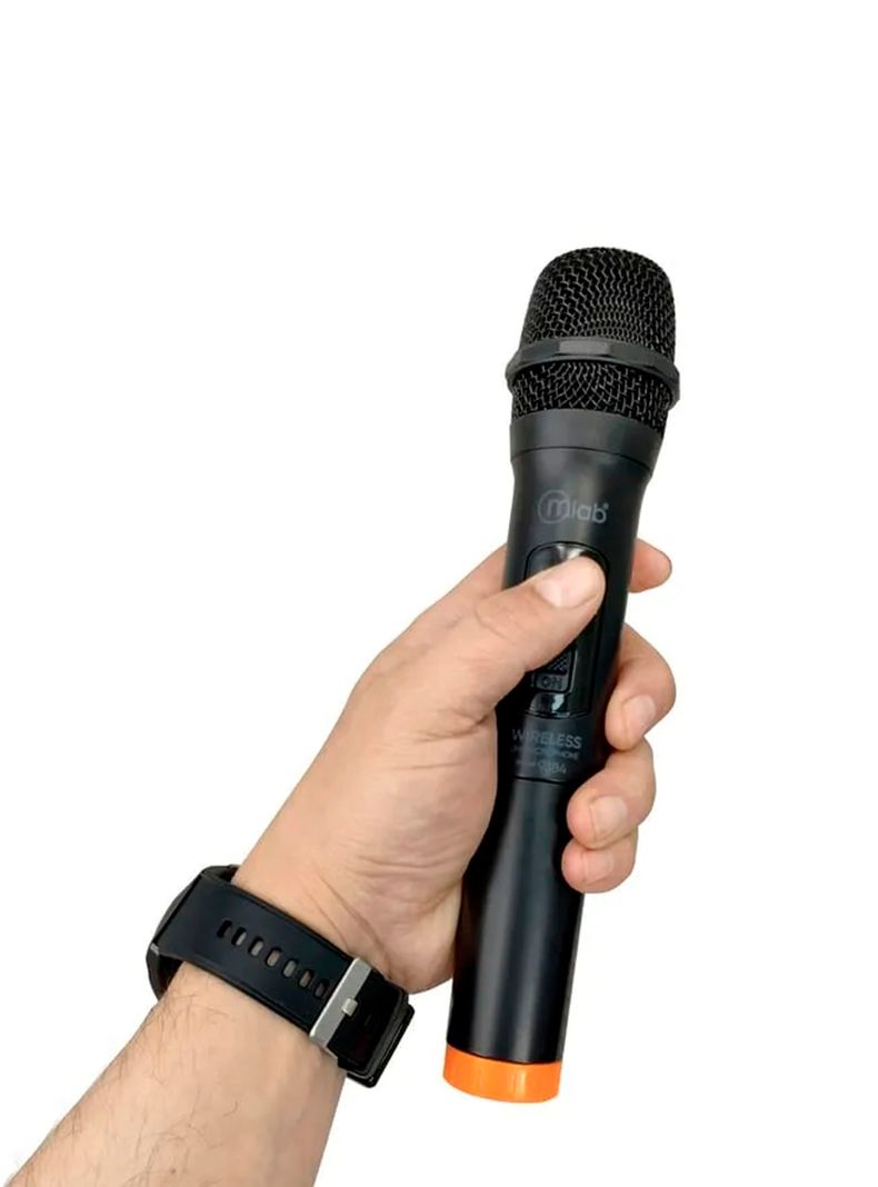 Micrófono Inalambrico UHF Portatil Batería Recargable SM84-2