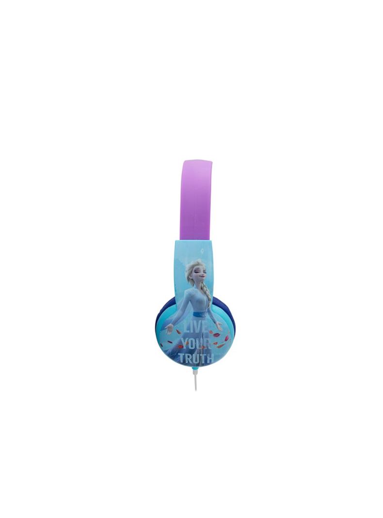 Audifonos Con Cable Diseño Frozen Conexión 3.5mm Celeste-1
