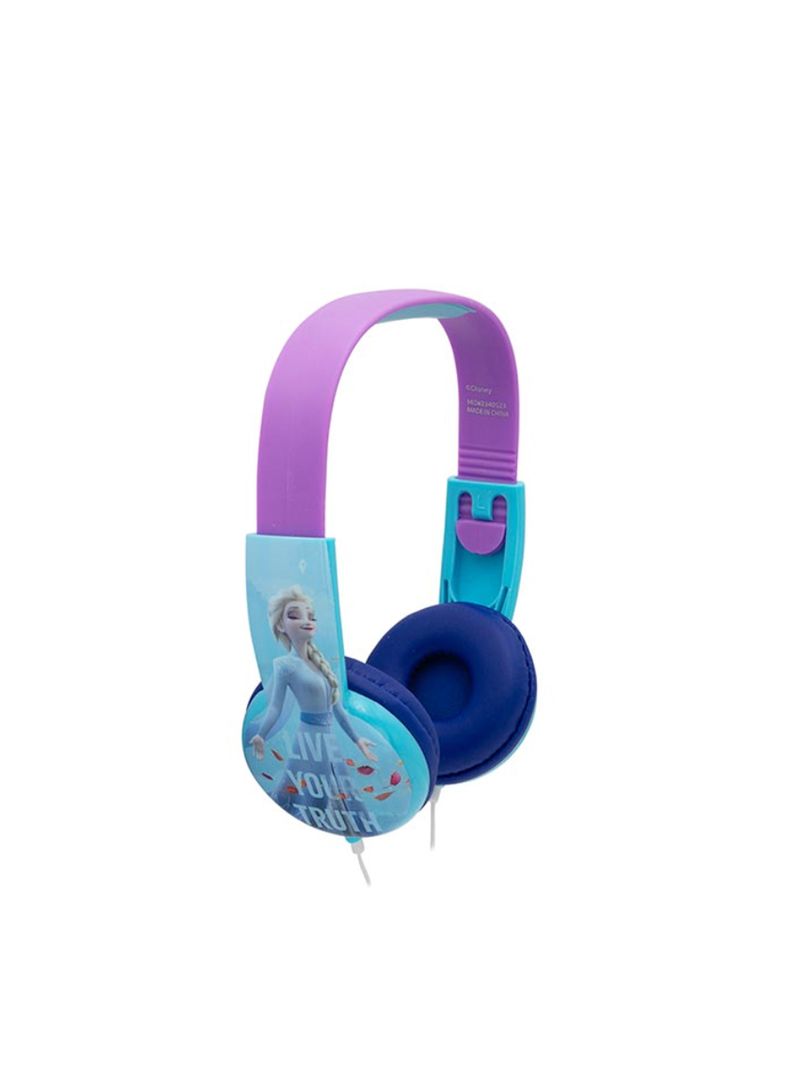 Audifonos Con Cable Diseño Frozen Conexión 3.5mm Celeste-2