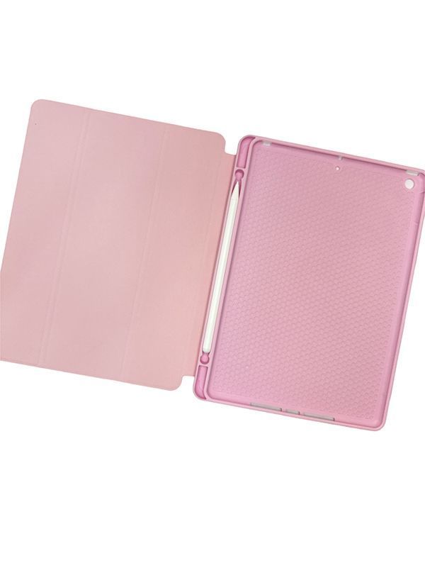 Funda Para iPad 10.2 7a 8a 9n Generación Con Ranura Rosa Fla-3